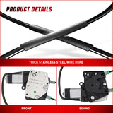 Nilight 741-649 Power Window Regulator and Motor Front Driver Side Compatible with Dodge Dakota 2000 2001 2002 2003 2004,Dodge Durango 1998 1999 2000 2001 2002 2003,Front Left Side