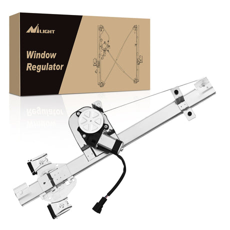 Nilight Power Window Regulator/Motor Rear Passenger Side Compatible with Chevrolet Silverado/GMC Sierra 1500 2500 HD 3500 HD 2007 2008 2009 2010 2011 2012 2013,Rear Right,741-389