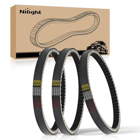 Nilight Drive Belt 30 Series Torque Converter Belt Fit for Manco 5959 Comet 203589 Murray 12-8487 Kartco 7628 Ken-bar Karts 5HP-7HP Engine Comet 30 Series Go Kart Asymmetrical Belt, 3 Pack