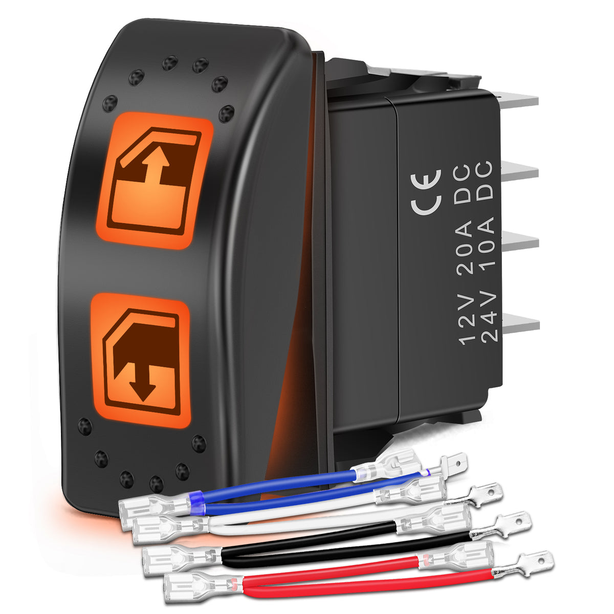 UTV Left Hand Driver Power Window Switch On Off 8 PIN Toggle Switches ...