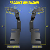 Nilight Ditch Light Brackets Hood Hinges Mount Bracket Kit for Auxiliary Offroad LED Pods Work Lighting Compatible with Ford Ranger 2019 2020 2021 2022 2023