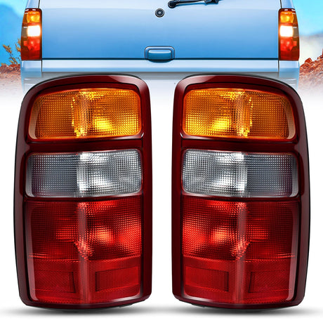 Nilight Taillight Assembly Compatible with 2000 2001 2002 2003 2004 2005 2006 Chevy Tahoe Suburban GMC Yukon Tail Light OE Style Rear Lamp Replacement Driver and Passenger Side