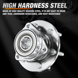 Nilight Front Wheel Bearing Hubs Assembly for GMC Chevy Silverado Sierra Avalanche 1999 2000 2001 2002 2003 2004 2005 2006, Yukon XL Suburban 1500 Tahoe Cadillac Escalade with 6-Lug, OEM 515036