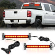 Nilight 24LED Emergency Strobe Traffic Advisor Light Bar 2 in 1 Red Dash Warning Safety Flashing Lights Front/Rear Windshield Construction Lights for Trucks Cars Plow Police Firefighter Vehicles