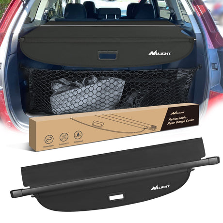 Nilight 2010-2014 Subaru Outback Retractable Trunk Cargo Cover With Trunk Storage Net