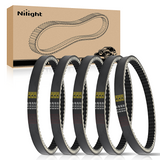 Nilight Drive Belt 669-18-30 Replacement for 4 Stroke GY6 49cc 50cc 139QMB Engine Premium CVT Drive Belts for Axis m200 Roketa Baja Tank Jmstar Taotao Jonway Vespa Scooter Moped ATV, 5 Pack #669 18 30