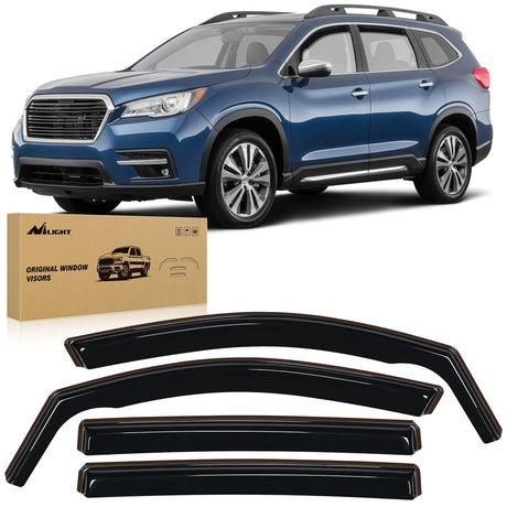 Nilight Vent Window Visors for Ascent 2019 2020 2021 2022 2023 2024, in-Channel Rain Guards, Original Window Deflectors-4PCS