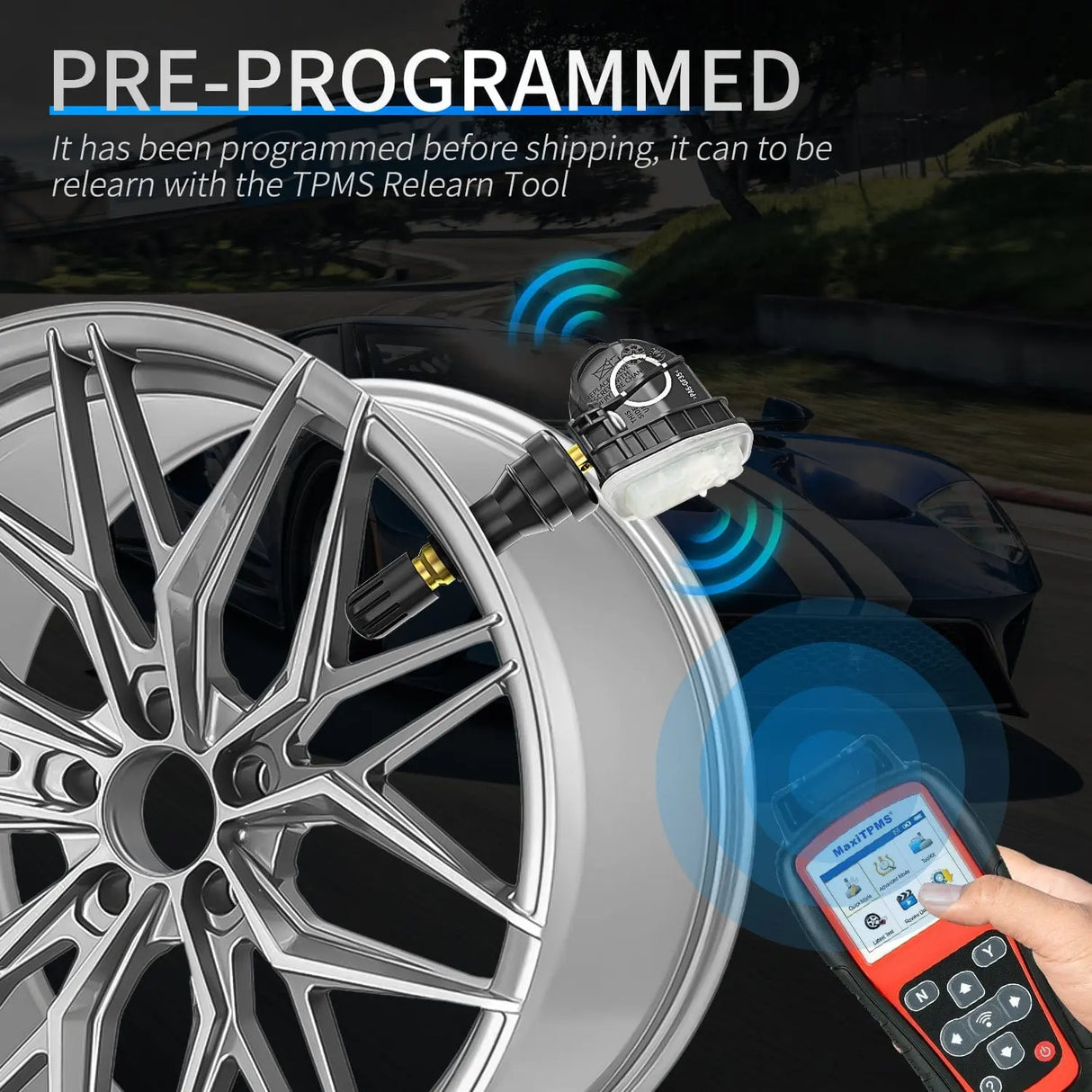 inflator 2015 2016 2017 2018 2019 2020 2021 2022 2023 Ford F150 Edge Mustang Bronco Transit 2017-2023 Lincoln MKC MKX Navigator 315Mhz Tire Pressure Monitor Sensor