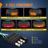 Led light Strip Truck Tailgate Light Strip 60Inch Arrow 540 LED with Red Running Brake Lights Amber Turn Signals Strobe Lights
