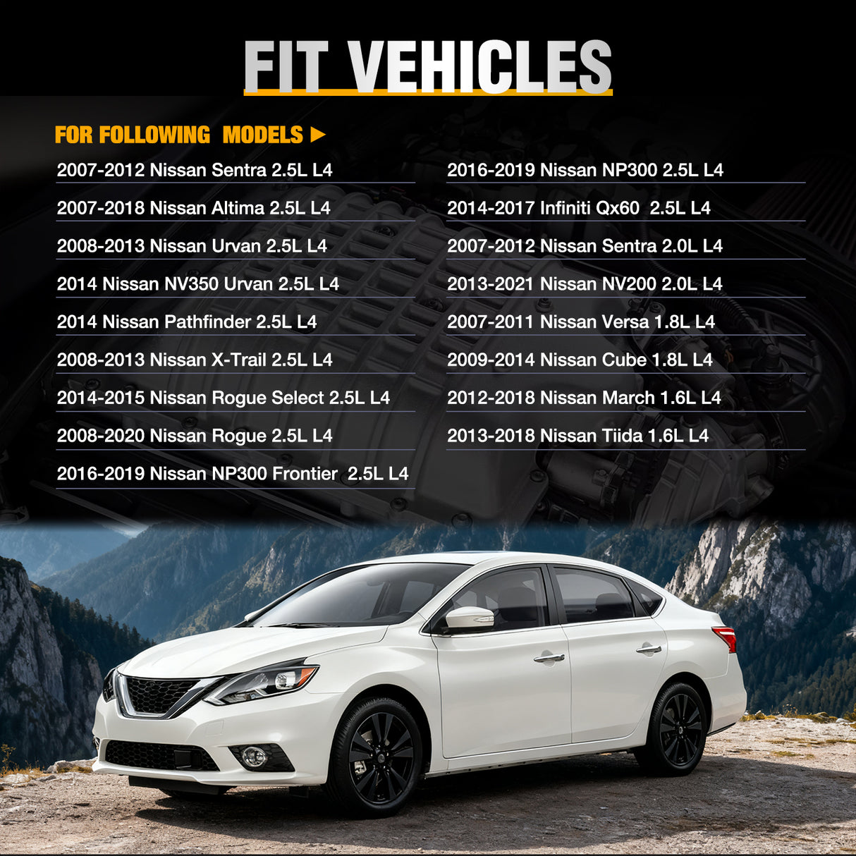 4Pcs Ignition Coil Pack Automotive Replacement Ignition Coils Fit for Nissan 2004 2005 2006 2007 2008 2009 2010 2011 2012 2013 2014 2015 2016 2017 2018 07 09 Sentra Altima Rogue Select Urvan Pathfinder NV200 NV350 Cube Versa 2014 2015 Infiniti