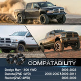 2 Inch Front Leveling Lift Kit for 2006-2023 Dodge Ram 1500 4WD Strut Spacer Suspension Lift Kits Nilight