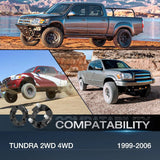 Leveling Kit 2 inch Leveling Lift Kit For 1999 2000 2001 2002 2003 2004 2005 2006 Toyota Tundra 2WD 4WD Front Raise Suspension Strut Spacers