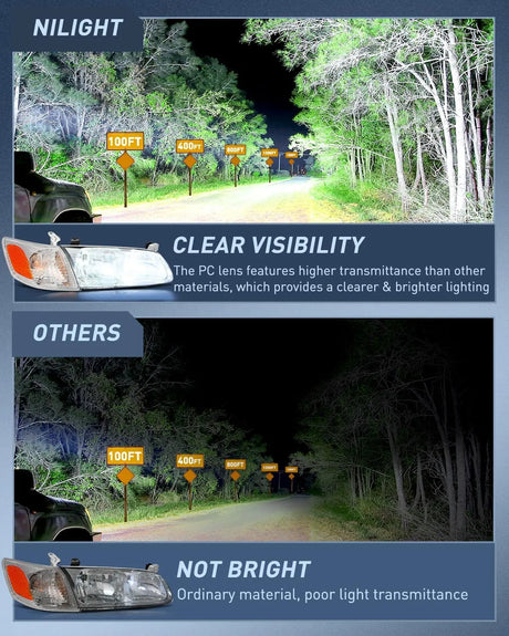 2000 2001 Toyota Camry Headlight Assembly Chrome Housing Amber Reflector Nilight