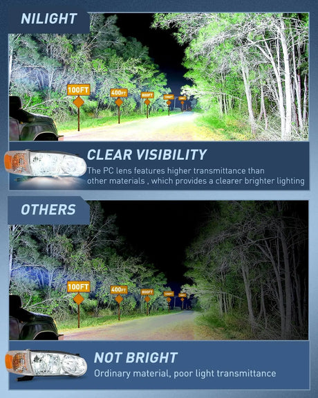 2001 2002 Toyota Corolla Headlight Assembly Chrome Housing Amber Reflector Nilight