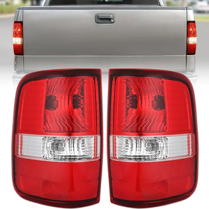 2004 2005 2006 2007 2008 Ford F150 Taillight Assembly Rear Lamp Replacement OE Style Red Housing Driver Passenger Side