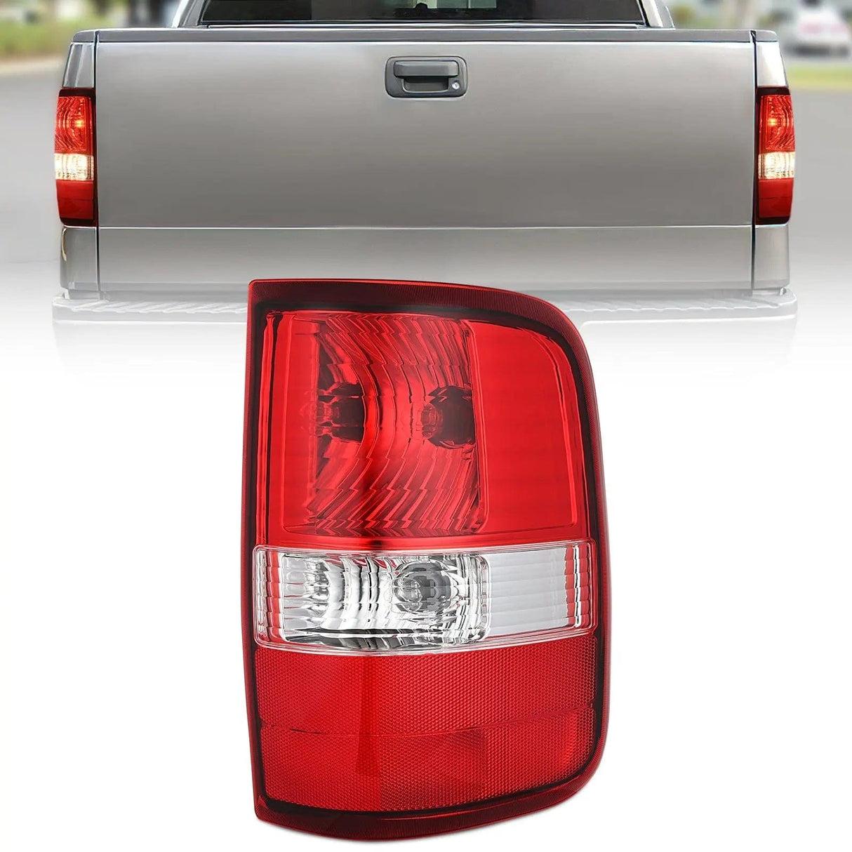 Taillight Assembly 2004 2005 2006 2007 2008 Ford F150 Taillight Assembly Rear Lamp Replacement OE Style Red Housing Passenger Side
