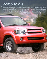 Headlight Assembly 2005 2006 Toyota Tundra 4 Door Double Crew Cab 2005 2006 2007 Sequoia Headlight Assembly Black Case Amber Reflector