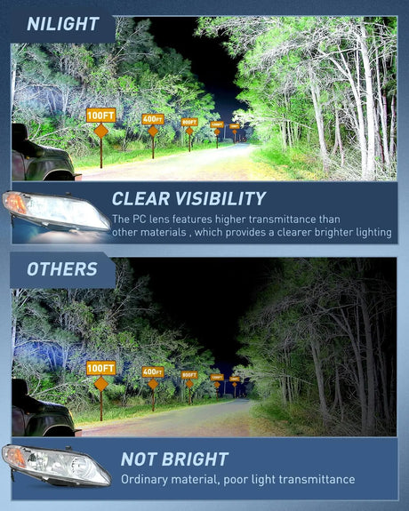 2006-2011 Honda Civic Headlight Assembly Chrome Case Amber Reflector Nilight