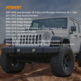 2007 2008 2009 2010 2011 2012 2013 2014 2015 2016 2017 2018 Jeep Wrangler JK TJ LJ DRL Fog Light Assembly Nilight