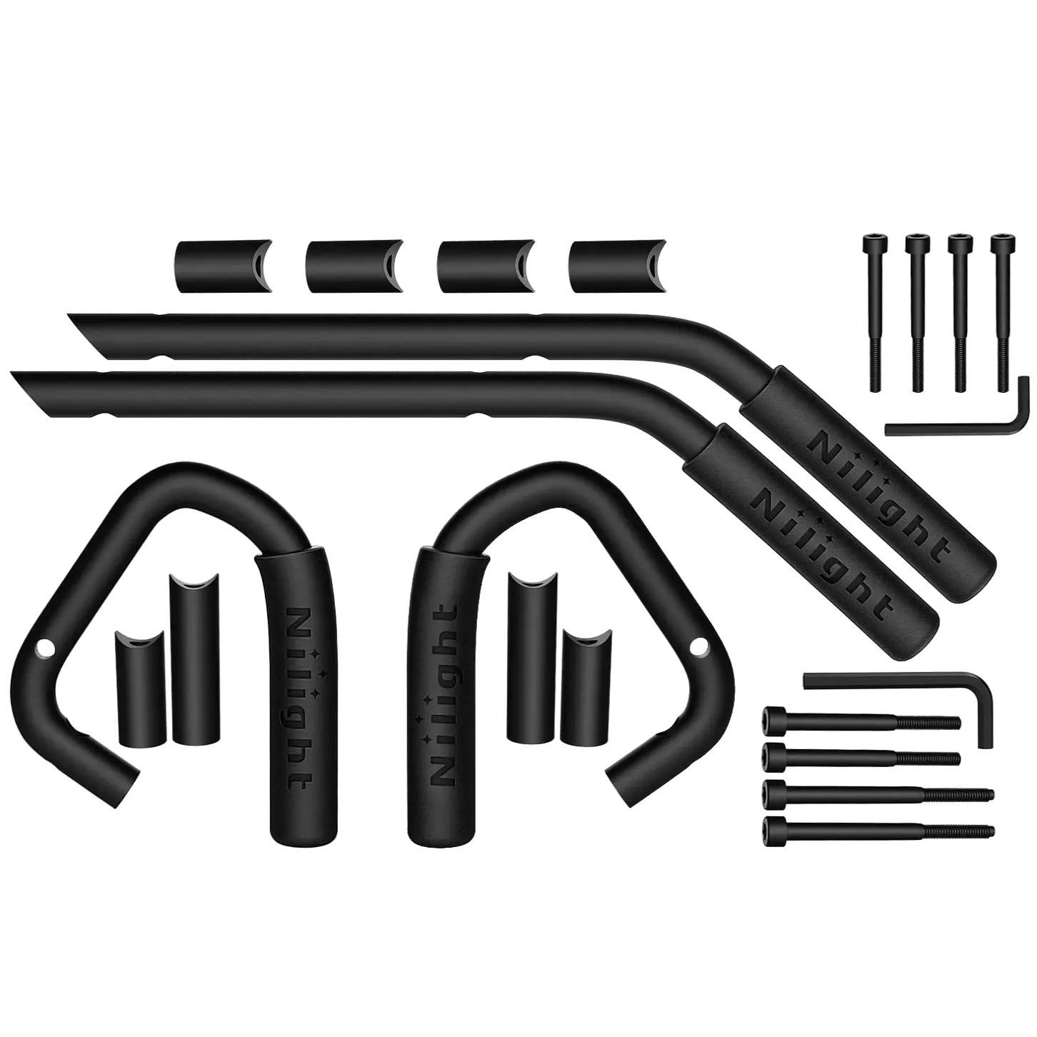 Mounting Accessories 2007-2018 Jeep Wrangler JK JKU Front Rear Grab Aluminum Roll Bar Grip Handles