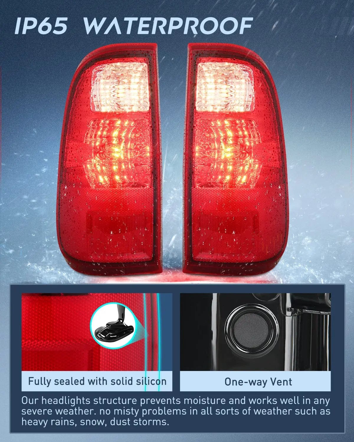 Taillight Assembly 2008 2009 2010 2011 2012 2013 2014 2015 2016 Ford F250 F350 F450 Super Duty Taillight Assembly Rear Lamp Replacement OE Style Driver Passenger Side