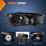 2009-2011 Honda Civic Sedan Fog Light Assembly Clear Lens H11 12V 55W Bulbs Nilight
