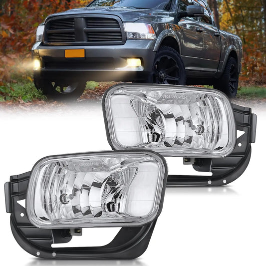2009-2012 Dodge Ram 1500 2010-2018 Dodge Ram 2500 3500 Fog Light Assembly Clear Lens Nilight