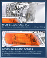 Headlight Assembly 2009 2010 2011 2012 Dodge Ram 1500 2500 3500 Headlights Assembly Dual Beam Clear Case