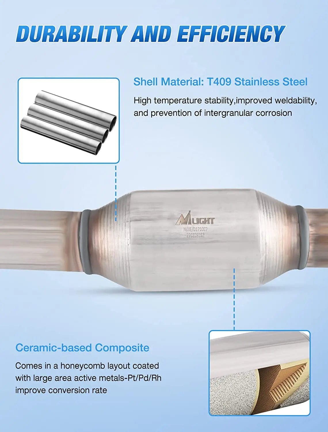 Catalytic Converter 2009 2010 2011 2012 2013 2014 2015 2016 2017 Chevy Traverse 2007 2008 2009 2010 2011 2012 2013 2014 2015 2016 2017 GMC Acadia 2007-2010 Saturn Outlook 2008-2017 Buick Enclave Catalytic Converter