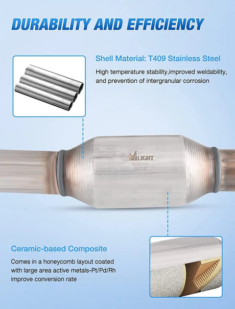 Catalytic Converter 2009 2010 2011 2012 2013 2014 2015 2016 2017 Chevy Traverse 2007 2008 2009 2010 2011 2012 2013 2014 2015 2016 2017 GMC Acadia 2007-2010 Saturn Outlook 2008-2017 Buick Enclave Catalytic Converter