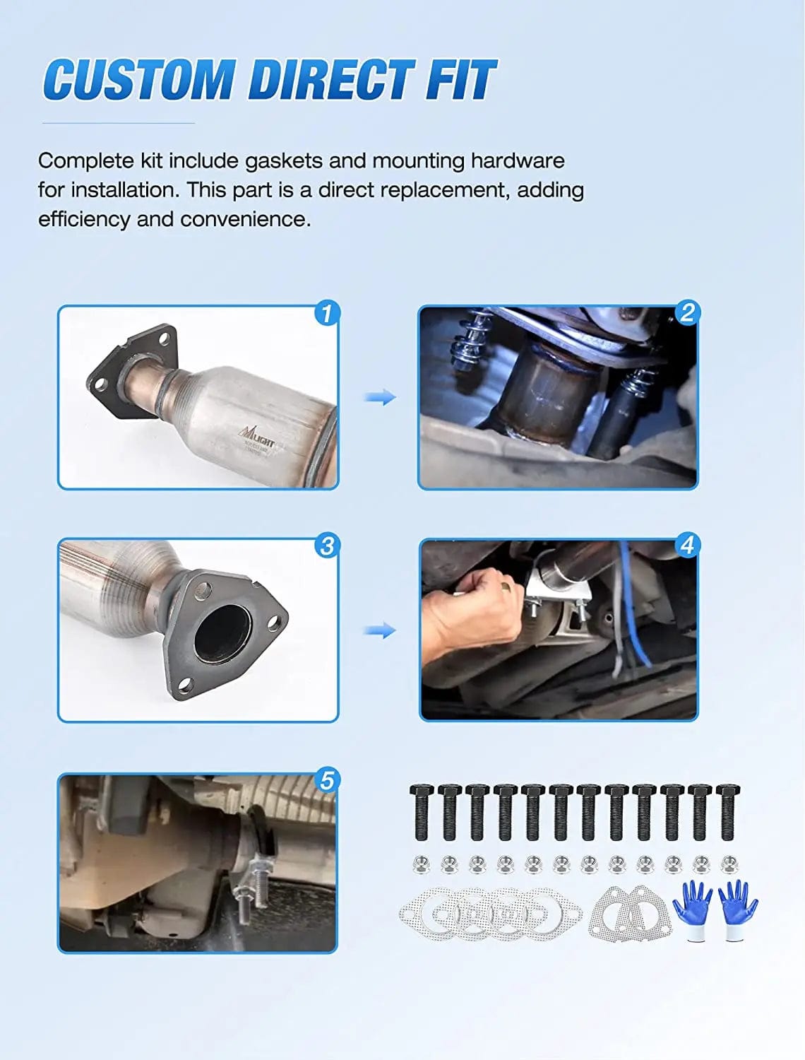 Catalytic Converter 2009 2010 2011 2012 2013 2014 2015 2016 2017 Chevy Traverse 2007 2008 2009 2010 2011 2012 2013 2014 2015 2016 2017 GMC Acadia 2007-2010 Saturn Outlook 2008-2017 Buick Enclave Catalytic Converter