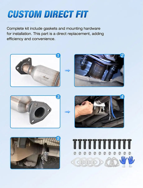 Catalytic Converter 2009 2010 2011 2012 2013 2014 2015 2016 2017 Chevy Traverse 2007 2008 2009 2010 2011 2012 2013 2014 2015 2016 2017 GMC Acadia 2007-2010 Saturn Outlook 2008-2017 Buick Enclave Catalytic Converter