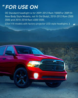 Headlight Assembly 2009-2018 Ram 1500 2500 3500 4500 5500 Headlight Assembly Black Case Clear Reflector