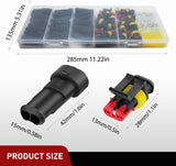 200PCS 2 Pin Electrical Connector ‎Plug Male Female Terminal Wire Connector Nilight
