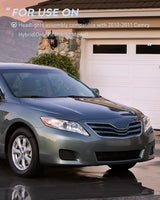 2010 2011 Toyota Camry Headlight Assembly Chrome Housing Amber Reflector Upgraded Clear Lens Nilight