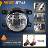 2013-2015 Honda Accord Civic 2016-2018 Pilot 2014-2017 Compass 2013-2015 Crosstour CRV Chrysler 2017-2018 JEEP Cherokee 2010-2018 RDX TSX TL ILX Fog Lights Assembly Nilight
