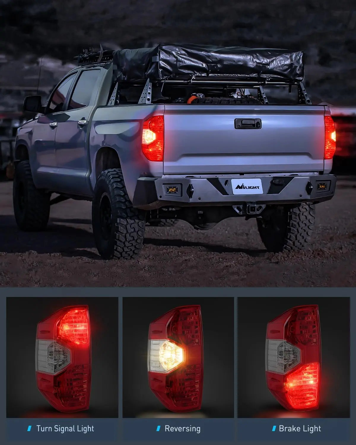 2014-2021 Toyota Tundra Taillight Assembly Rear Lamp Replacement OE Style Driver Side Nilight