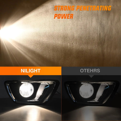 2015-2020 Chevy Colorado Fog Light Assembly 5202 Bulbs Clear Lens Nilight