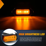 2016-2023 Toyota Tacoma TRD PRO 4LED Amber Front Grille Marker Lights Nilight