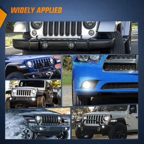 2018 2019 2020 2021 Jeep Wrangler JL JT JLU Gladiator Fog Light Assembly DRL Clear Lens Nilight