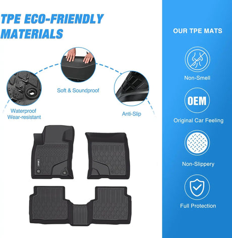 2020-2024 Ford Escape Not For Hybrid TPE Floor Mats Nilight