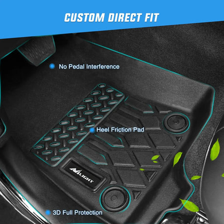 2021-2023 Jeep Grand Cherokee L 7 Passenger TPE Floor Mats Nilight