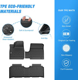 2022-2024 Hyundai IONIQ 5 SE Standard Range SE SEL Movable Console TPE Floor Mats Nilight