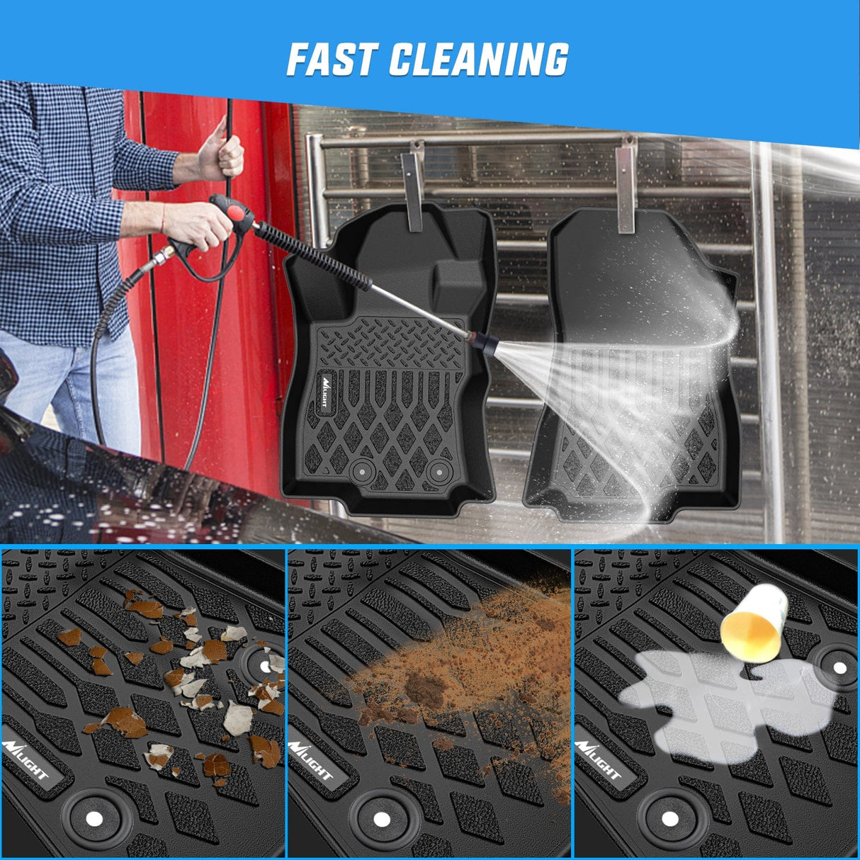 Nilight 2025 2026 Subaru Forester (Not for Hybrid & Wilderness) TPE All Weather Custom Fit Heavy Duty Floor Liners