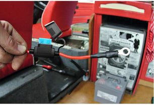 Wiring Harness Kit 6FT Cigarette Lighter Socket Extension Cord Cable 12V/24V (Red)
