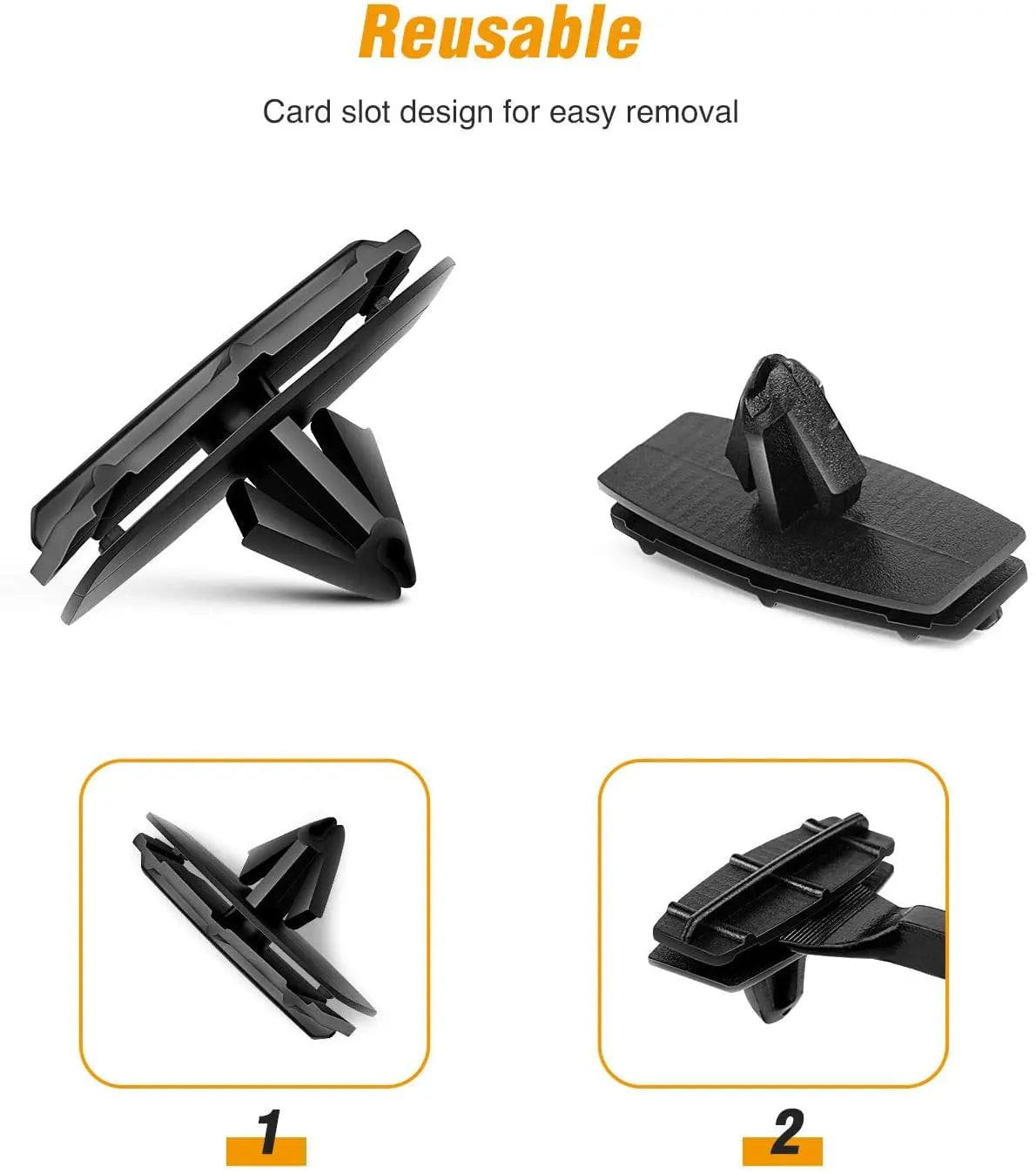 retainer clips 25 Pcs Head 37.6mm Hole 12.6mm Car Push Retainer Clips Kits For Jeep Chrysler Auveco
