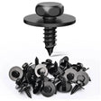 25 Pcs Head 7.8mm Hole 4.8mm Engine Shields Splash Guard Bumper Hex Head Sems Screws 07-14-7-129-160 For BMW 128i 135i 228i 228iX 230i 525i 525xi 528i 528xi Nilight