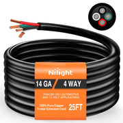 25Ft 4Pin Trailer Extension Cable