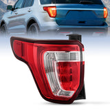 Taillight Assembly Compatible with 2016 2017 2018 2019 Ford Explorer Rear Lamp Replacement OE Style LED and halogen bulbs Driver Side
