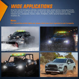 29.5 Inch Roof Top Amber Mix Green Strobe Lights 56LED Hazard Emergency Warning Light Bar Magnetic Mount Nilight